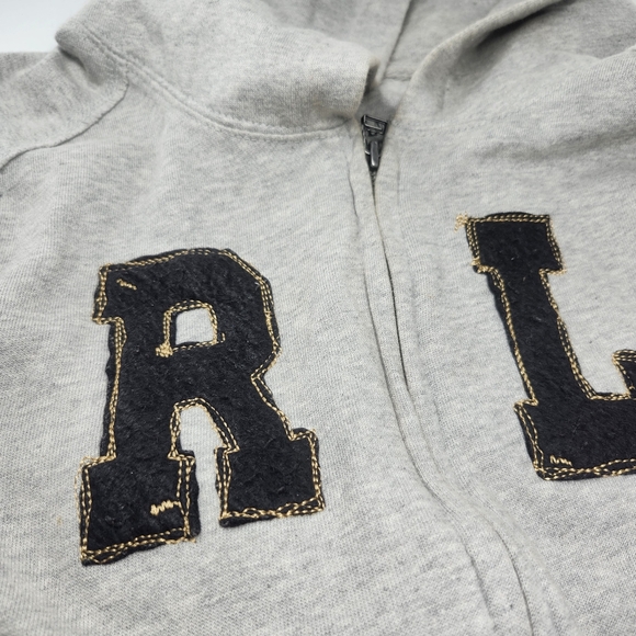 Polo Ralph Lauren Light Grey Full Zip Long Sleeve Sweatshirt Hoodie Size 4XL - Picture 5 of 7